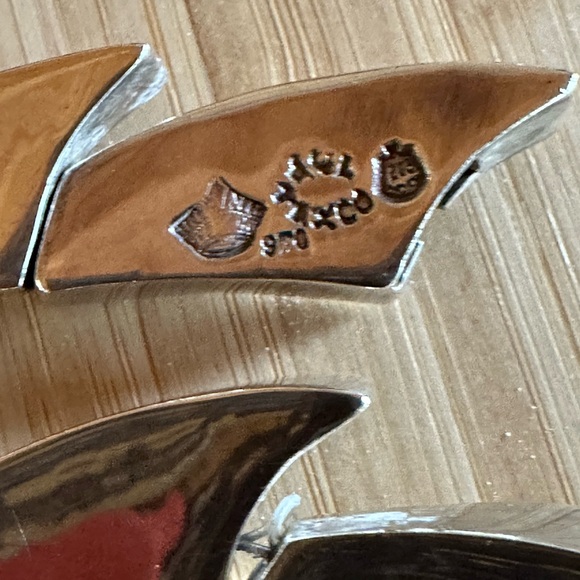 VINTAGE TAXCO MEXICAN SILVER 16” STATEMENT NECKLACE - Picture 8 of 9